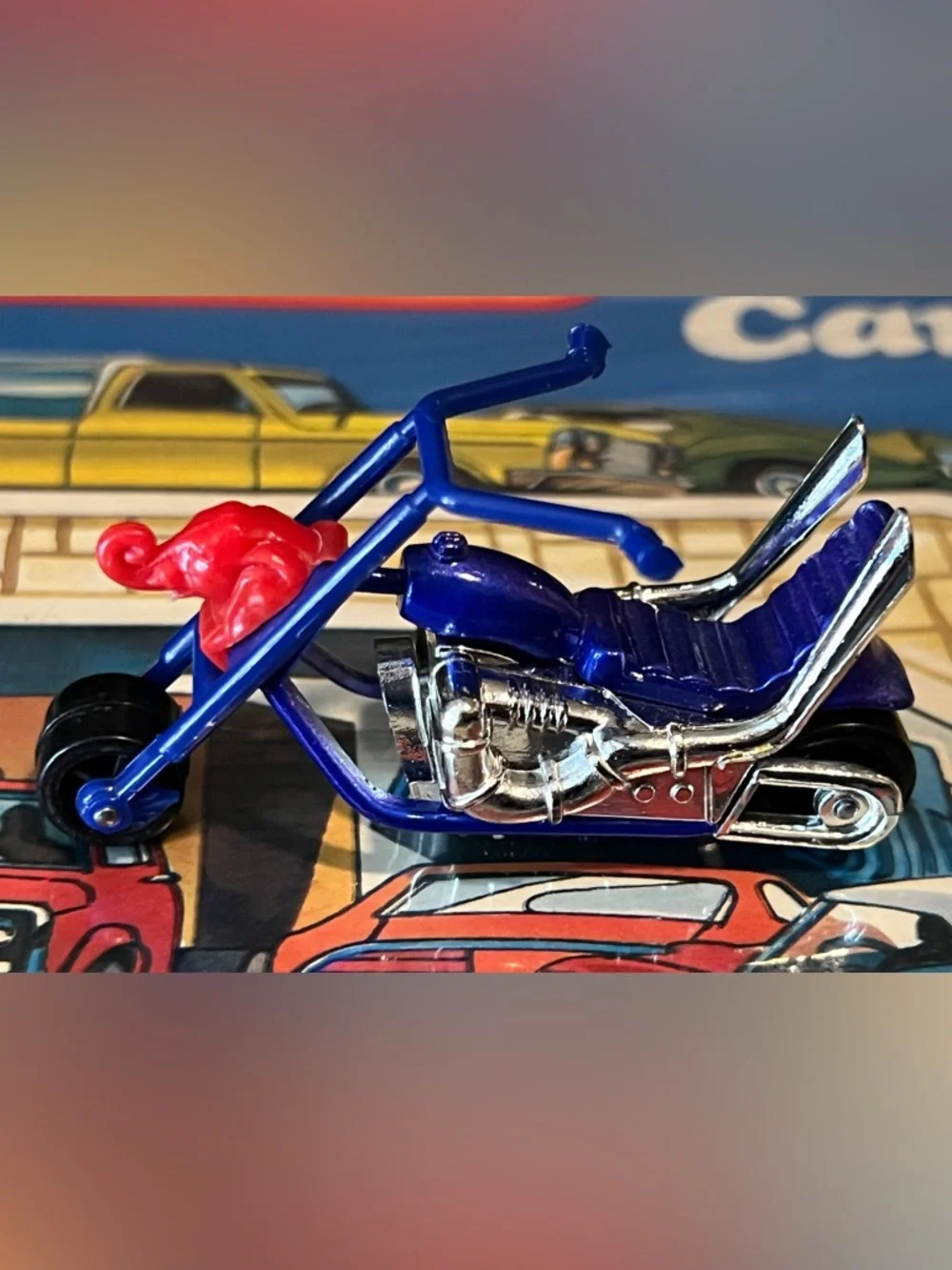 Vintage Matchbox Superfast 1972 Chopper “Jumbo Jet” No. 71 Blue Bike Lesney